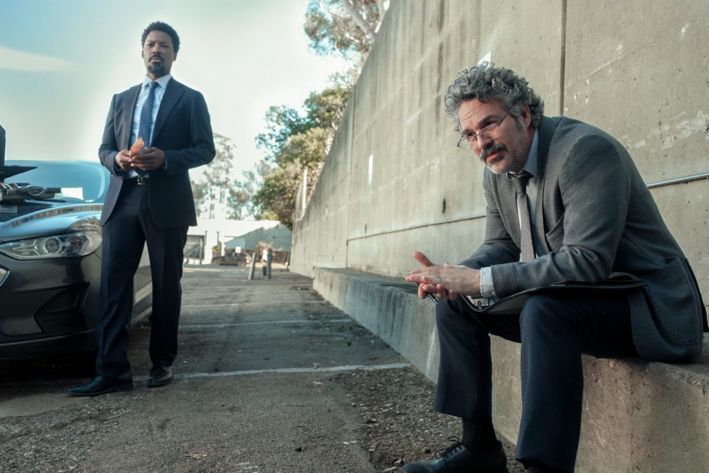 Mark Ruffalo and Corey Hawkins play partner detectives investigating the string of non-violent armed robberies committed along the 101 freeway.