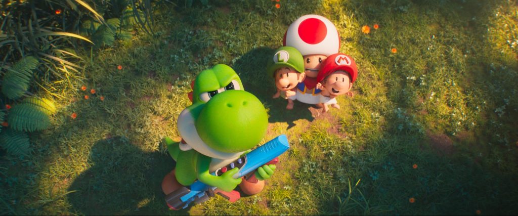 Bowser Jr. turns Mario and Luigi into little babies in "The Super Mario Galaxy Movie."