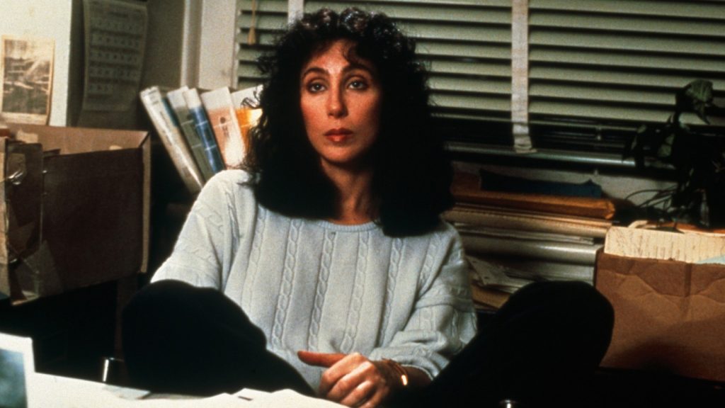 Cher plays Washington D.C. publi defender Kathleen Riley in Peter Yates' 1987 courtoom drama "Suspect."